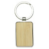 Promotional Rectangle Recycled Zinc Bamboo Keyrings